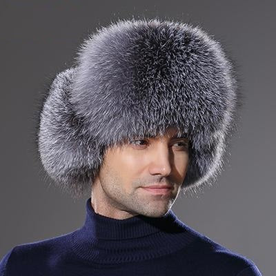 Genuine Leather Real Fur New Arrival Top Quality Winter Hats For Men