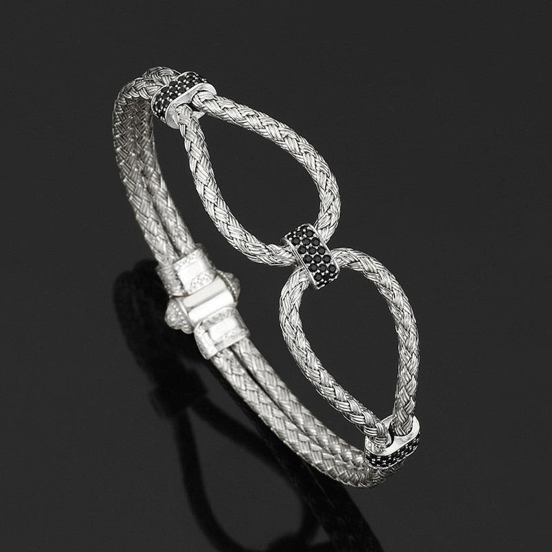 18K Gold Handmade Magnet Buckle Infinity Bracelets & Bangles Women & Men's Jewelry