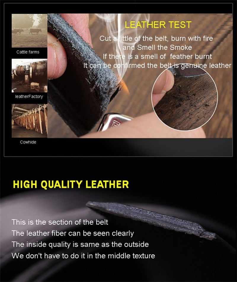 Genuine Leather High Quality Luxury Belt For Men
