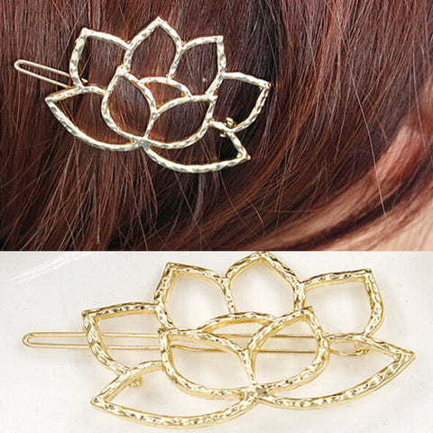 Gold Flower Hairpins Hair Jewelry