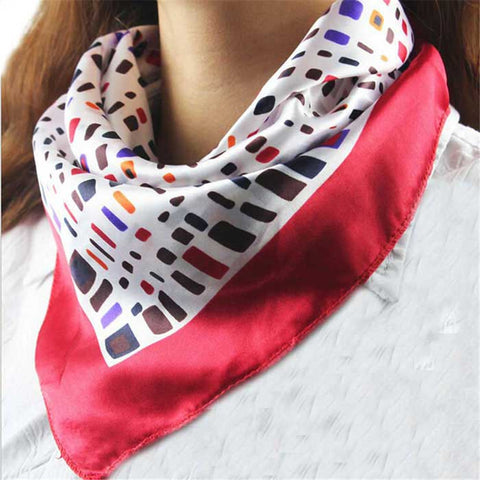 Coolbeener Hot Satin Silk Square Satin Scarves For Women