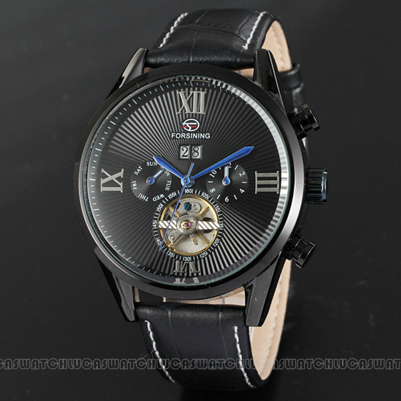 6 Hands Flying Tourbillon Mechanical Automatic Self Wind Watches wm-m