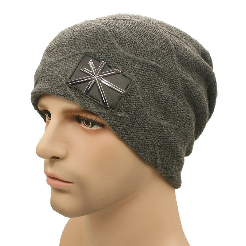 Winter Warm Metal Wool Knitted Caps & Unisex Hats