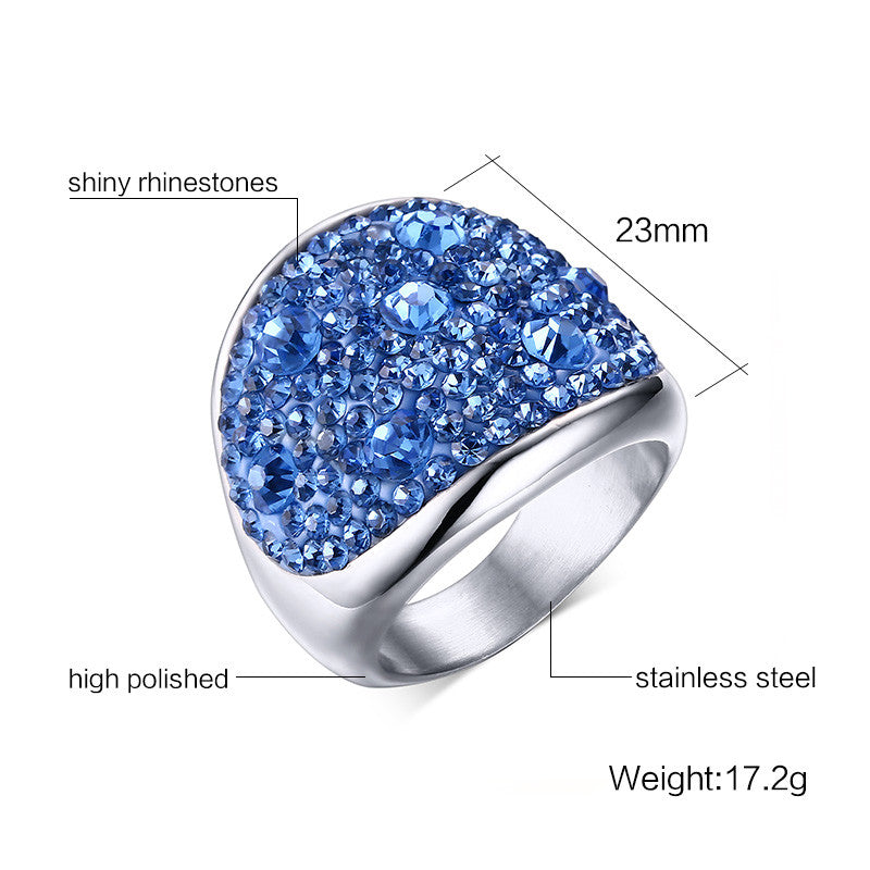 Crystal Multicolor Rings For Women