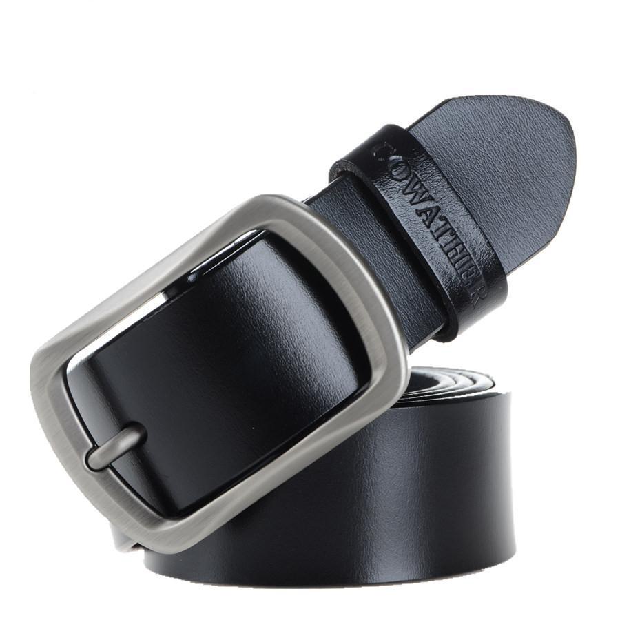 Genuine Leather Classic Vintage Style Belt For Men