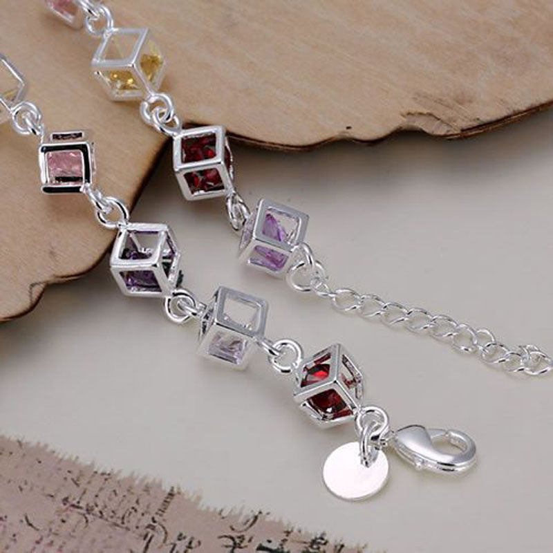 Colored Stone silver jewelry Bracelets