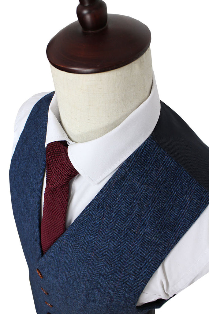 Gentleman Style Custom Made 3 Piece Suits for Men (Jacket+Pants+Vest)