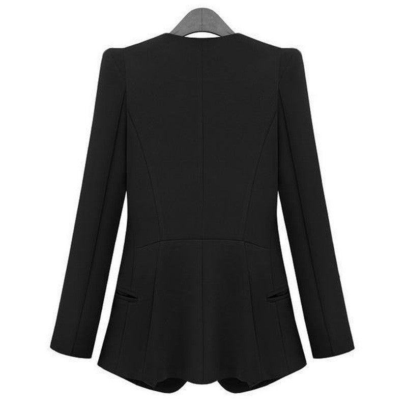 Style Collar Fashion Formal Women Blazer