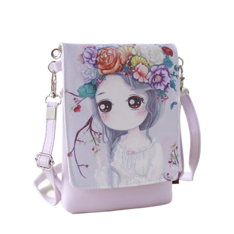 New Cartoon Print Crossbody Women's Shoulder Bag in 9 styles