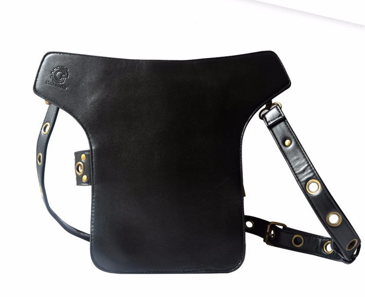 Mini Personality Black Waistbag For Men/Women bw