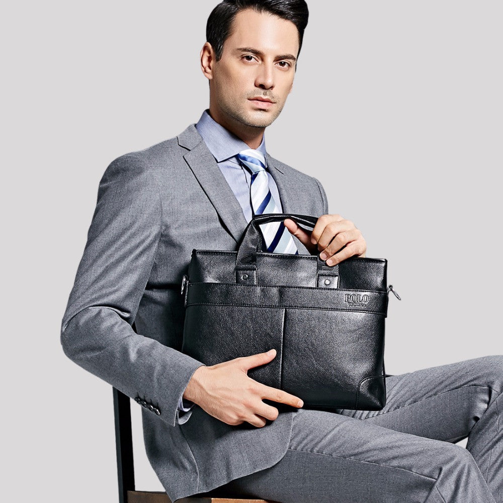 High Quality Polo Briefcase Classic Business Bag For Men