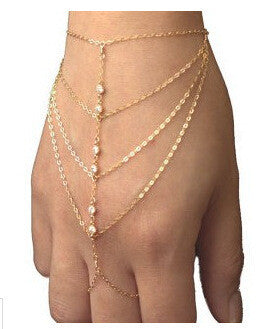 Ring Chain Bracelets Body Jewelry