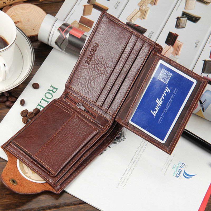 Genuine Leather Men's Wallet & Card Holder