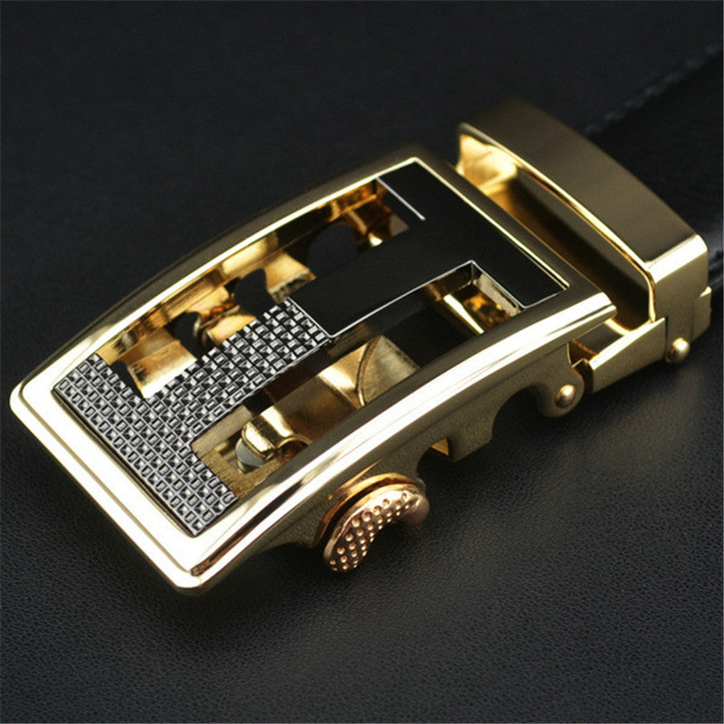 Luxury Leather Belt For Men Automatic Buckle