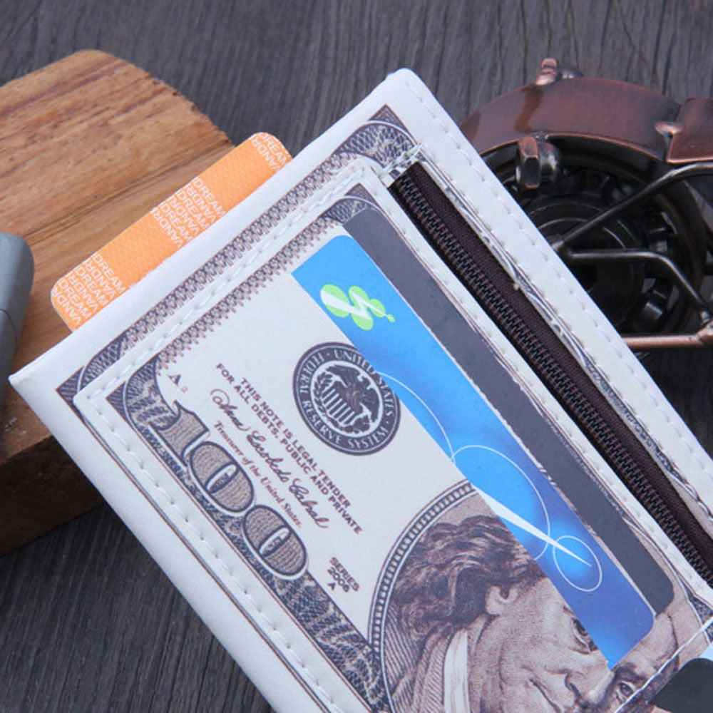 Elegance US Dollar Bill Print Men's Wallet