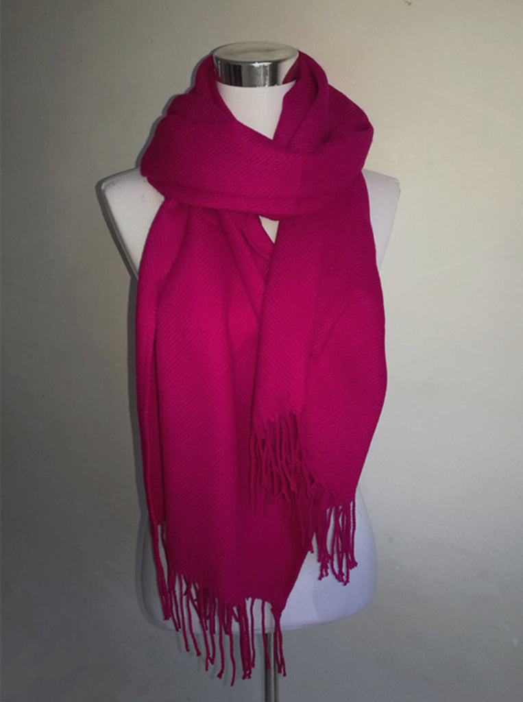 Solid Cashmere Scarves For Women