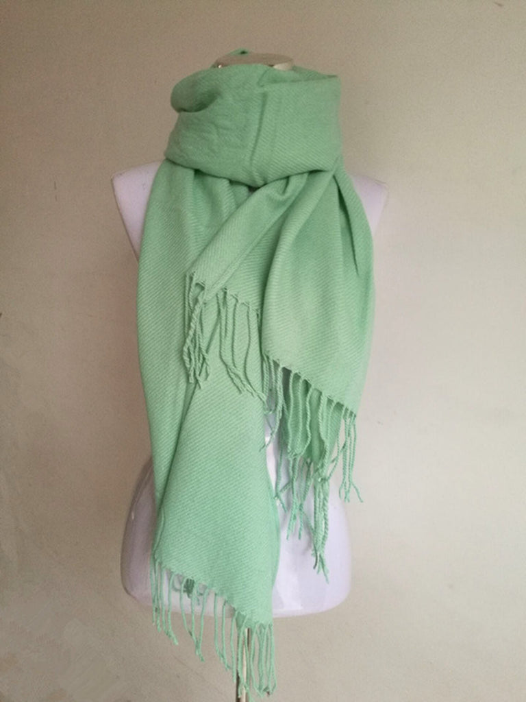 Solid Cashmere Scarves For Women