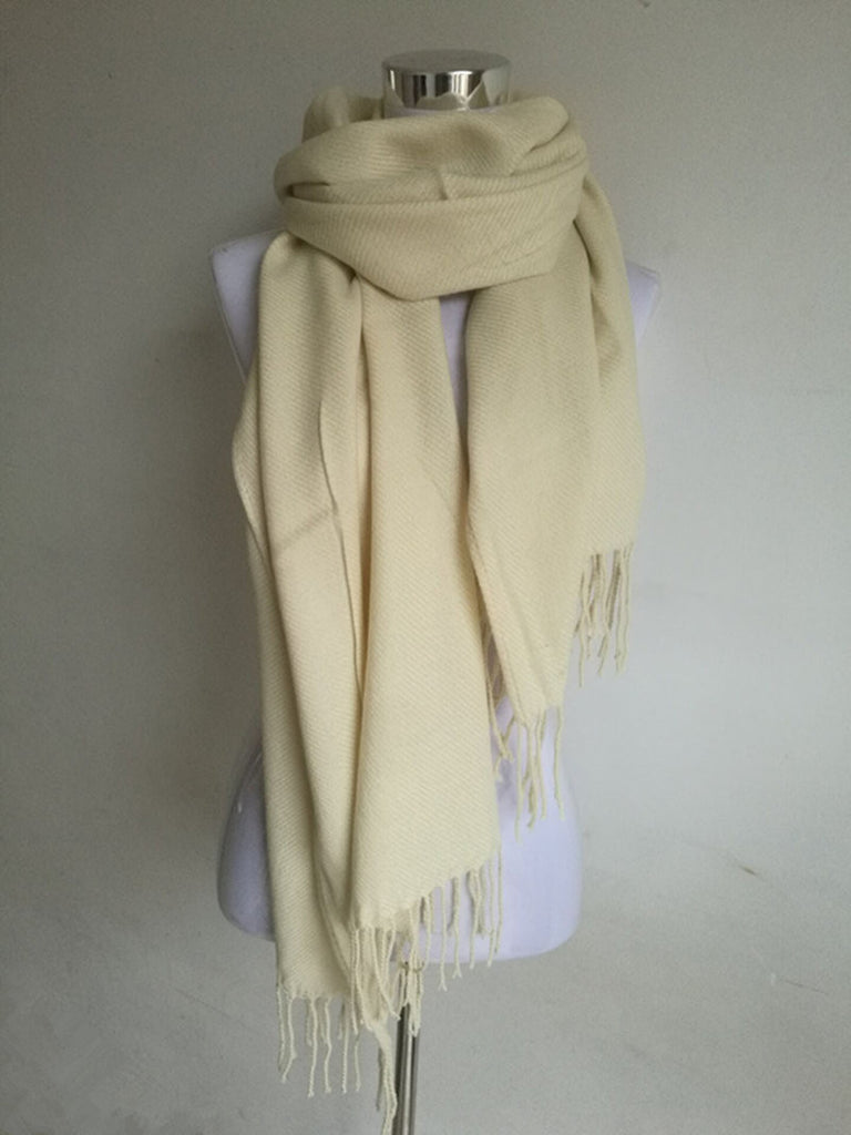 Solid Cashmere Scarves For Women