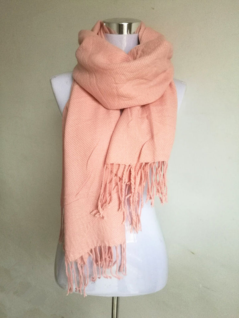 Solid Cashmere Scarves For Women