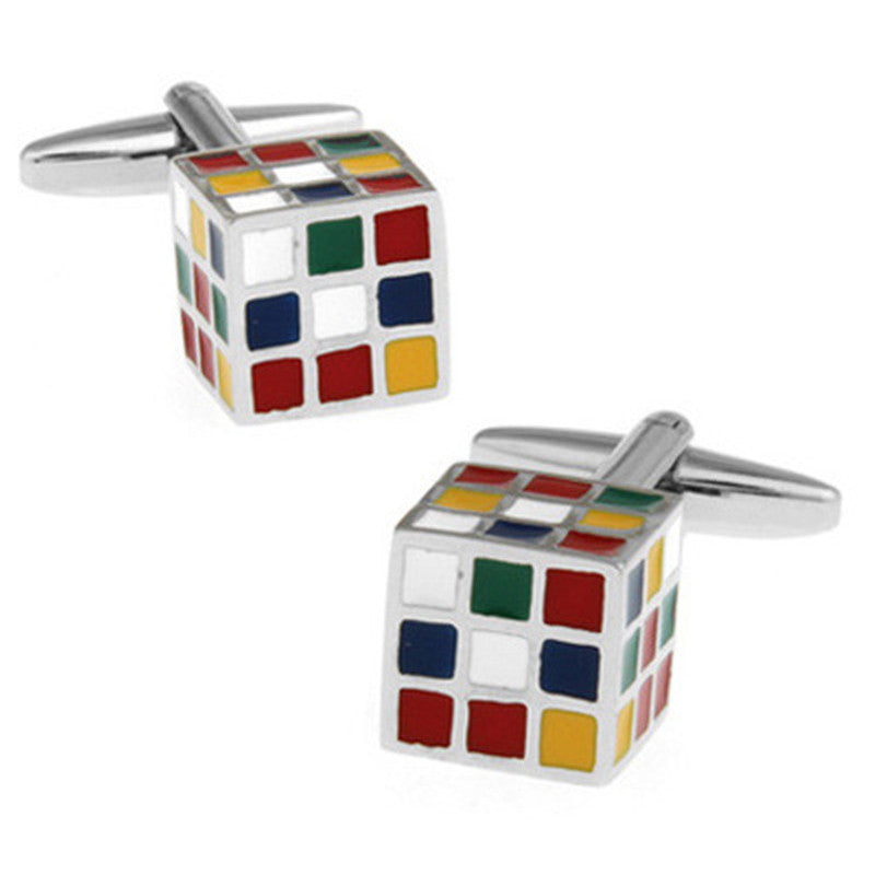 Magic Cube Style Jewelry Cufflinks