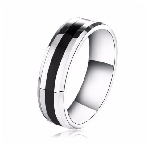 Titanium And Steel Fashion Unisex Ring