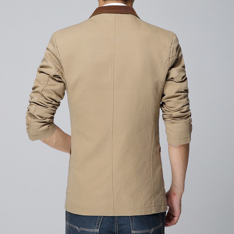 Slim Fit Masculino Casual Blazer for Men