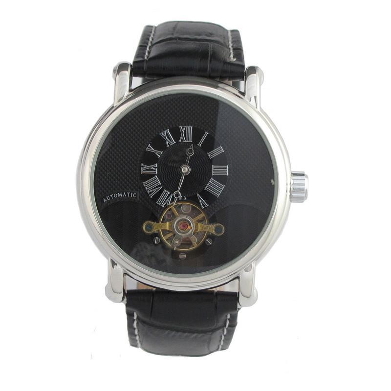 Black Dial Luxury Tourbillon Automatic Mechanical Watch  wm-m
