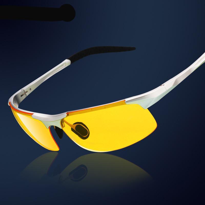 Hot Sale Aluminum-Magnesium Drivers Night Vision Anti-Glare Polarizer Sunglasses For Men