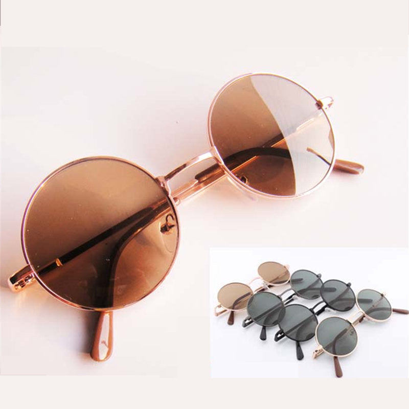 5 Style Fashion Round Brown Black Sunglasses Unisex