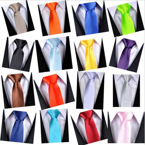 New Style Slim Fashion Men's Ties for Young Men in 30 Colors
