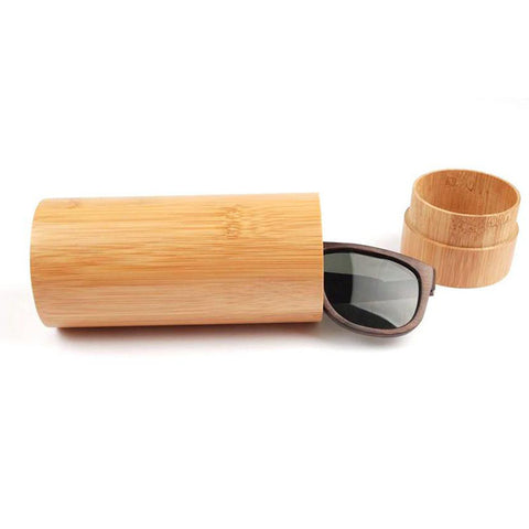 Vintage Handmade Bamboo Wooden Sunglasses Box