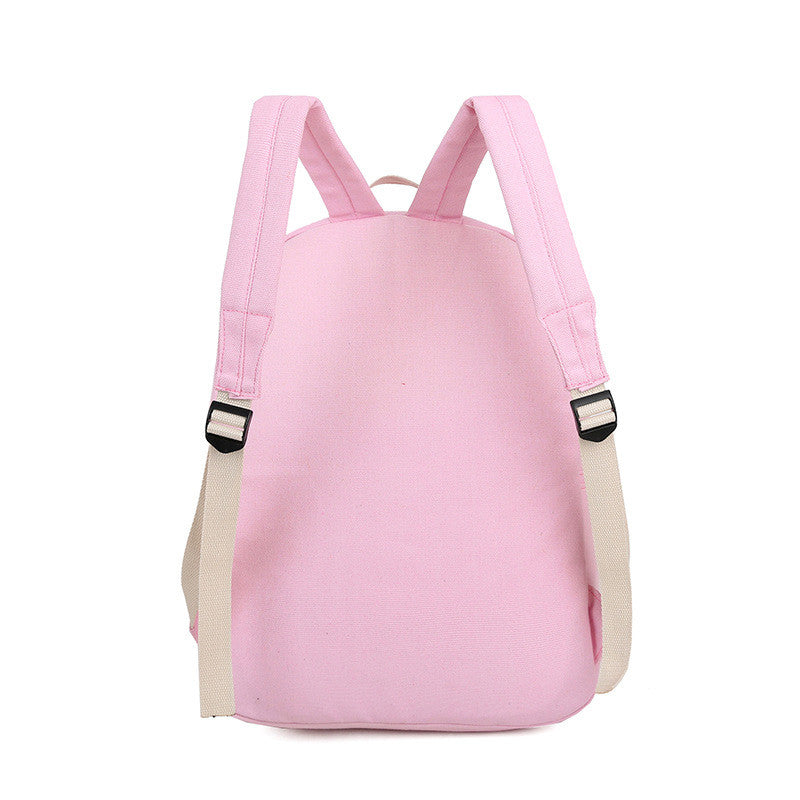 Canvas 2Pcs Backpack In 7 Colors bwb