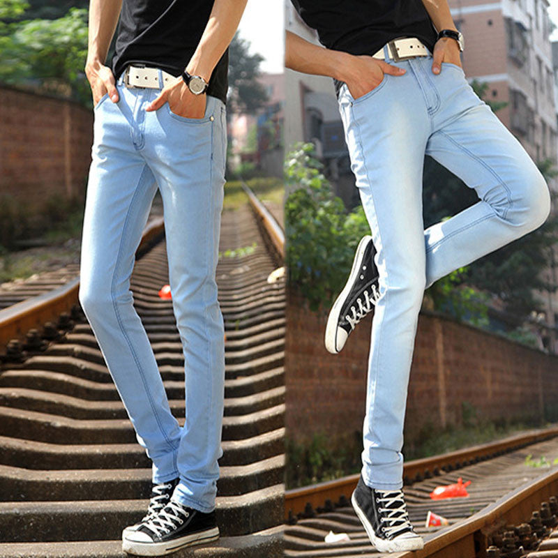 Casual Slim Fit Boys Denim Stretch Jeans for Men
