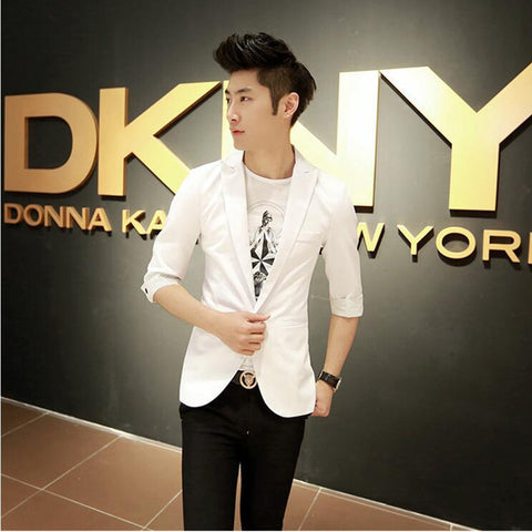 New Arrival Spring Fashion Slim Fit Jacket for Men Casual Men's Blazers