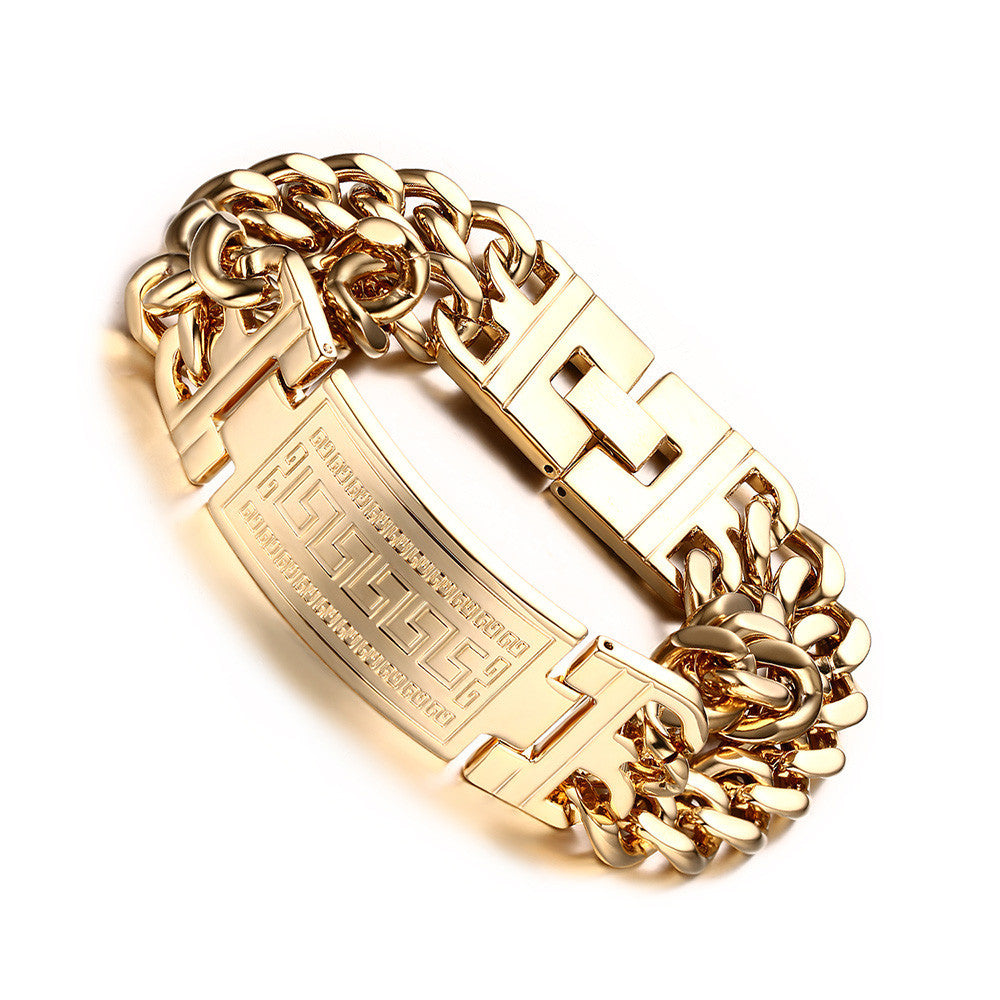 Great Wall Gold Chain Bracelet For Men mj-