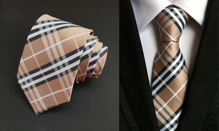 Classic Checked Business Ties for Men