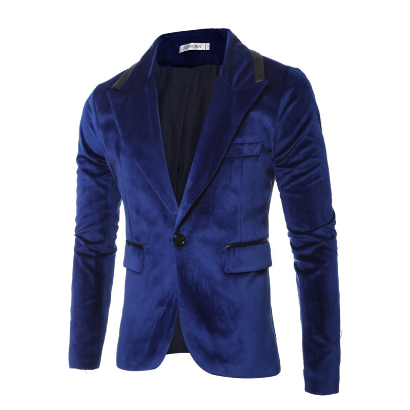 Evening Blazer For Men in Black & Blue