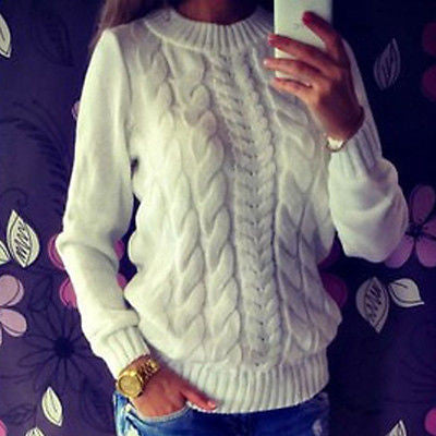 Loose Knitted Outwear Casual w-Sweater