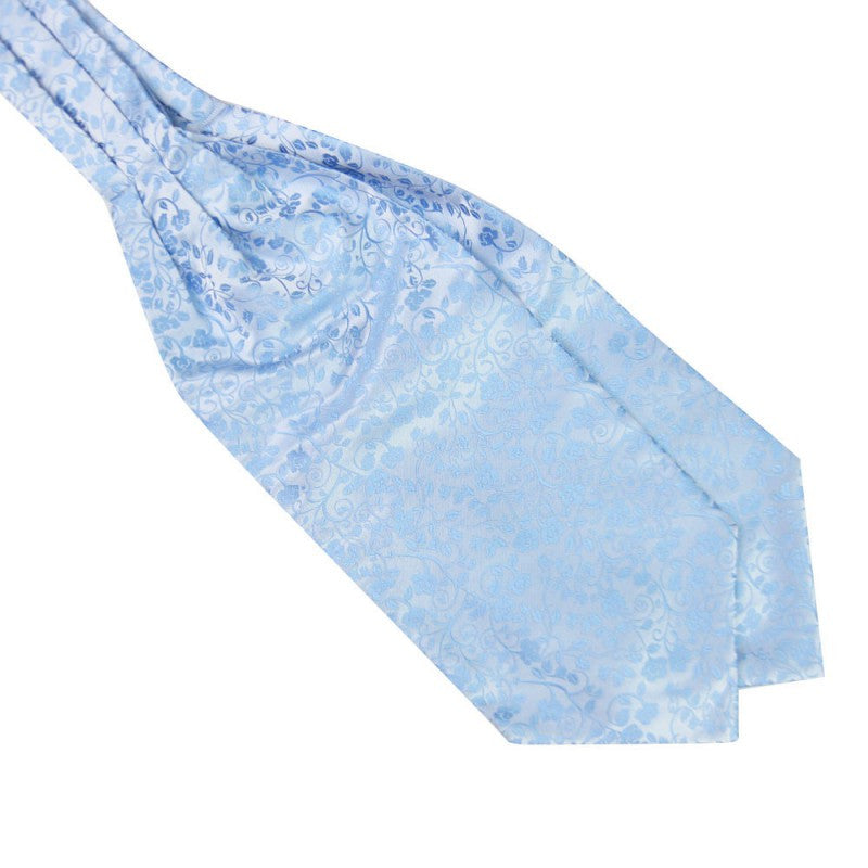 Men Paisley Long Silk Cravat Ascot Ties for Men