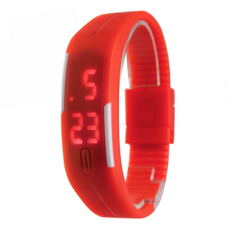 Candy Color Rubber LED Bracelet Digital Sports Watch ww-s wm-s