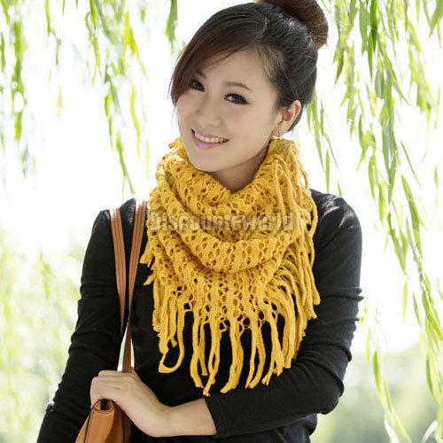 Fashion Autumn Winter Warm Knit Wool Women Scarves