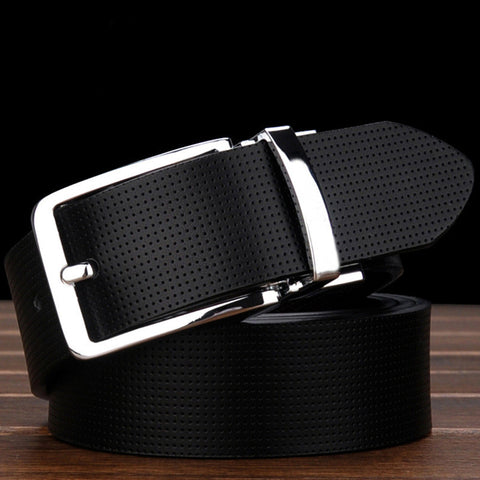 Fashion Design Pin Buckle Genuine Leather Belt for Men