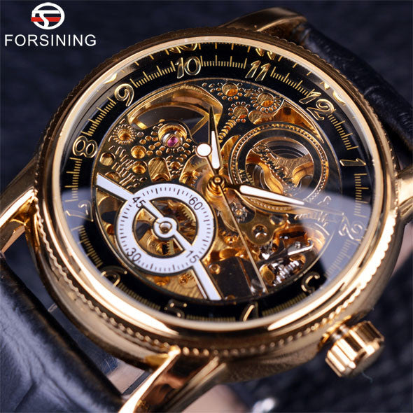 Hollow Engraving Skeleton Men Luxury Automatic Watches wm-m