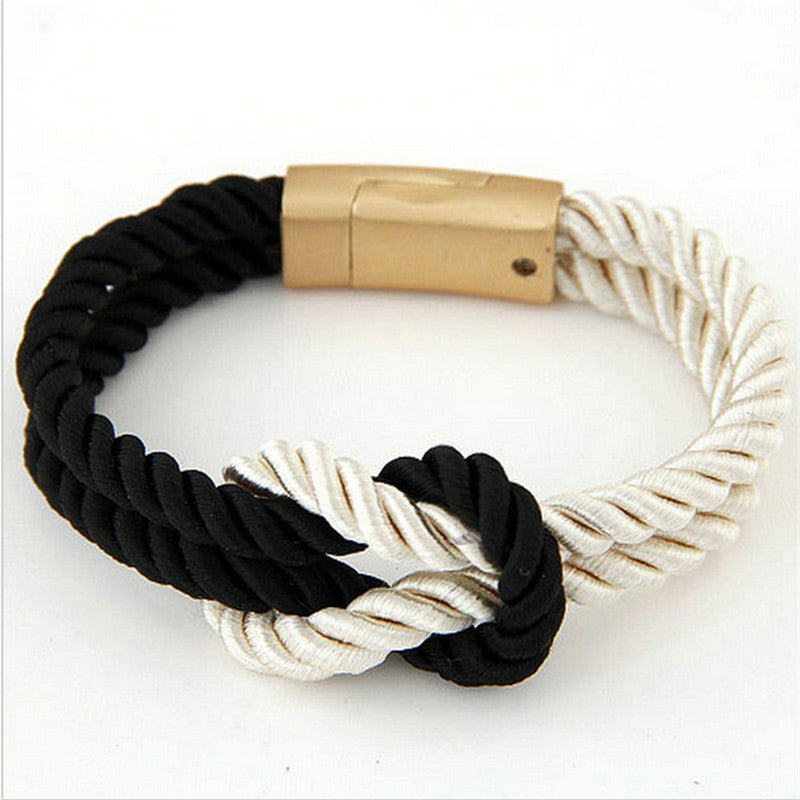 Trendy Braided Rope Bracelets mj-