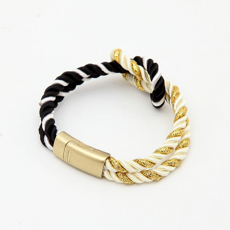 Trendy Braided Rope Bracelets mj-