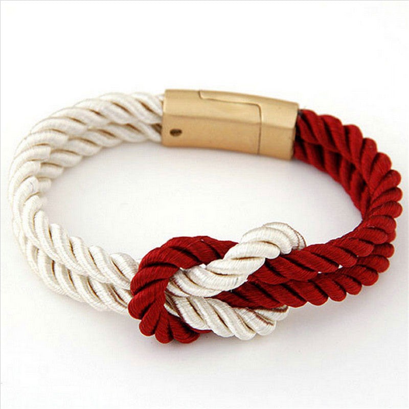 Trendy Braided Rope Bracelets mj-