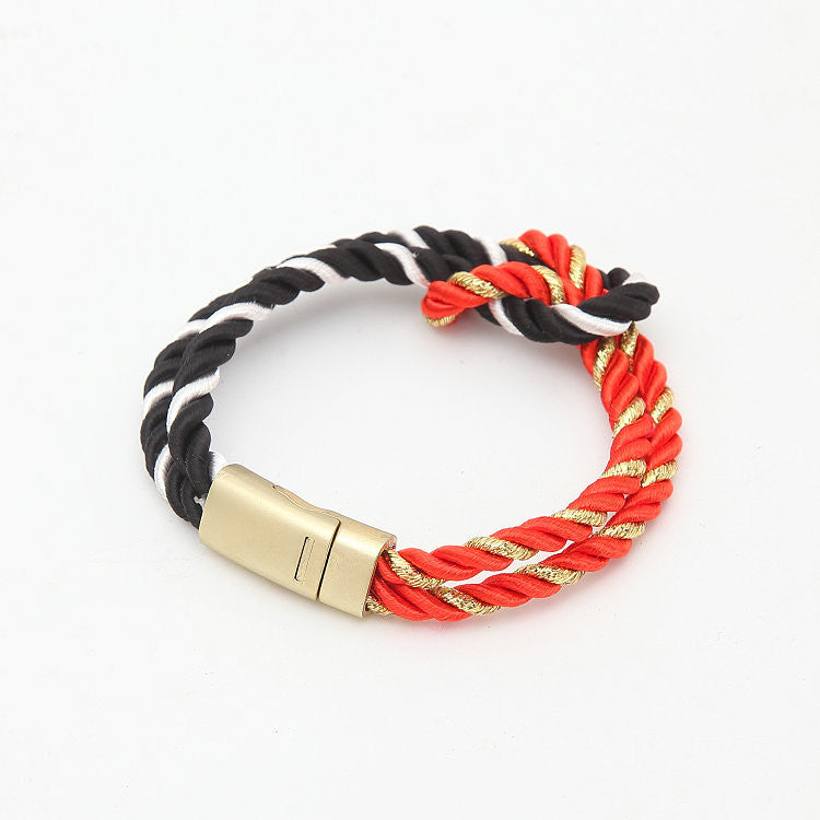 Trendy Braided Rope Bracelets mj-