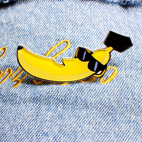 Simpson Fruit cartoon jewelry cute dog cat Brooch shirt enamel pin