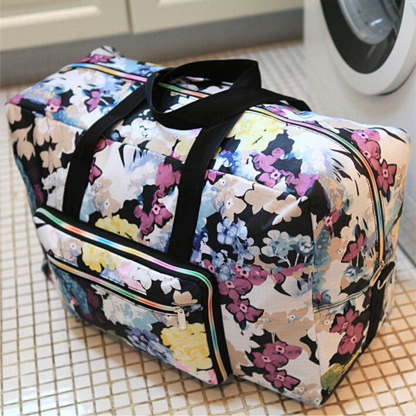 Folded Large Capacity Waterproof Printed Travel Bag