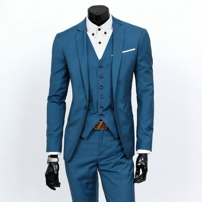 Formal Men's Suits 3pcs Business/Wedding Set (Jacket+Pants+Vest)